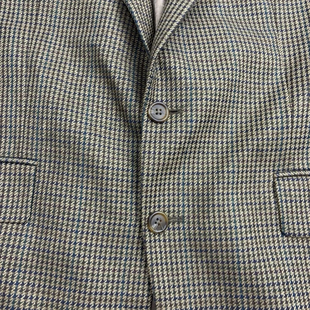 Ralph Lauren Men's Brown Houndstooth Sport Coat Blazer